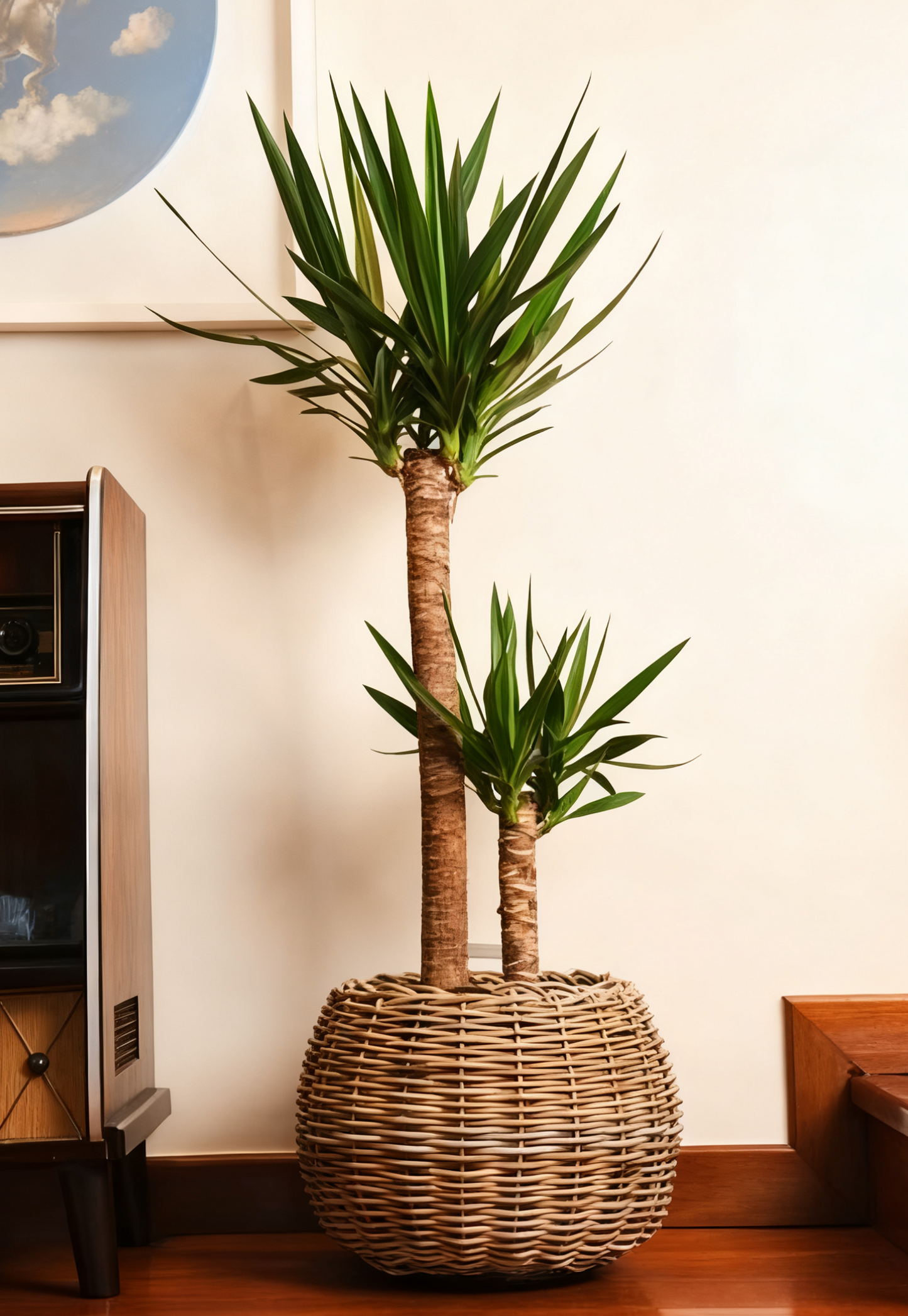 DRYPOT TINA RATTAN GREY