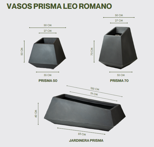 VASOS PRISMA LEO ROMANO
