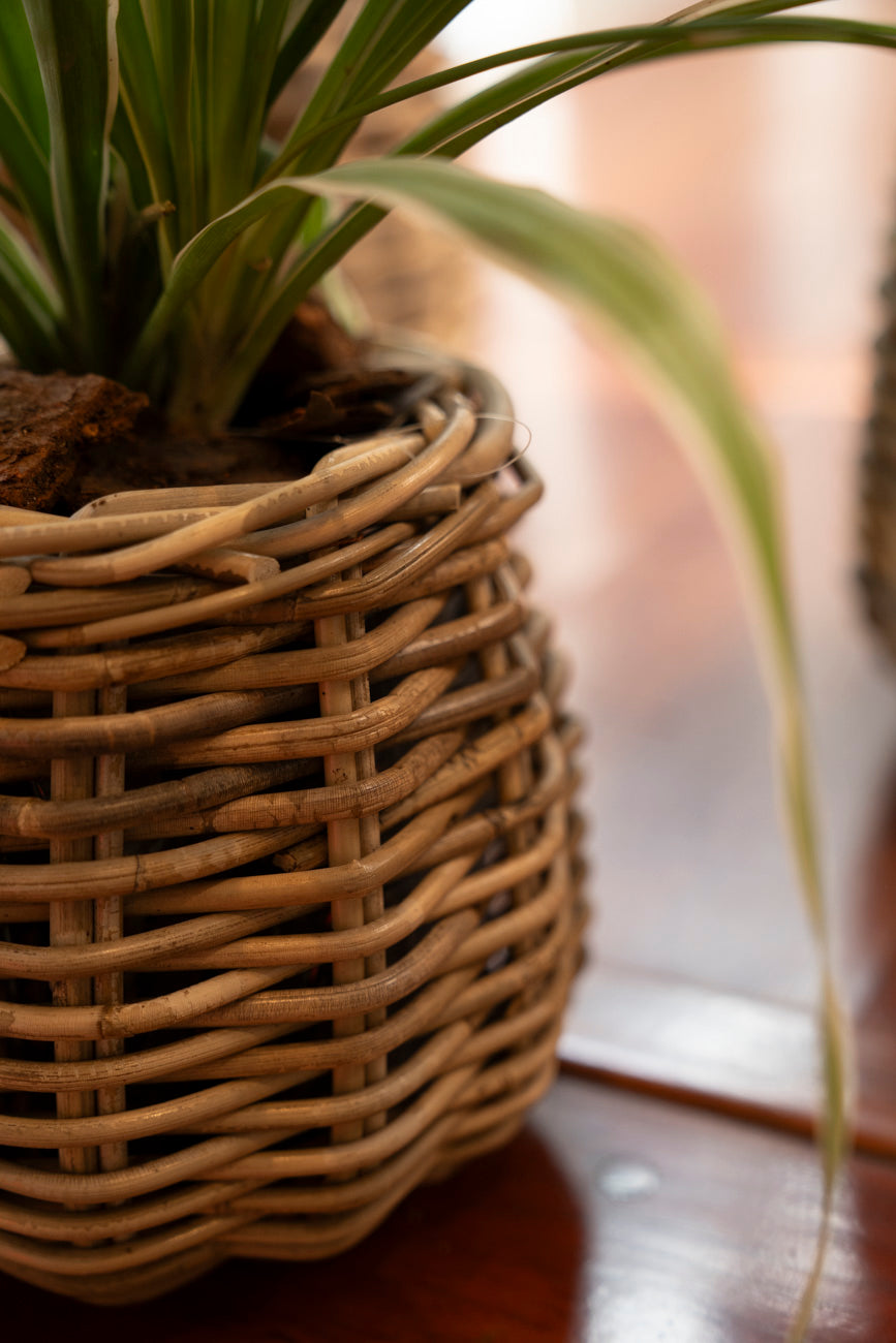 BASKET ROUND GREY